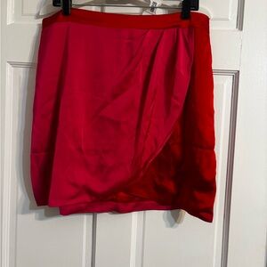 Elegant Red Women's Skirt
